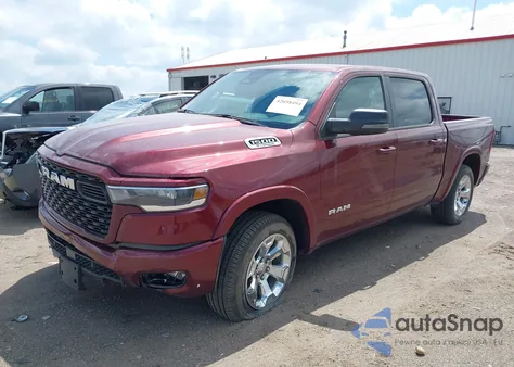 2025 Ram 1500 Big Horn 4X4 5'7 Box from USA, damaged, VIN 1C6RRFFG1SN509435